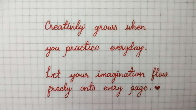 write beautiful handwritten letters, aesthetic notes