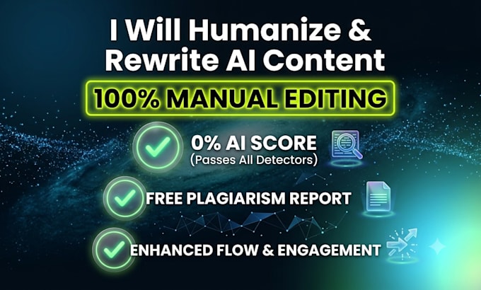 manually rewrite, edit, and humanize ai content