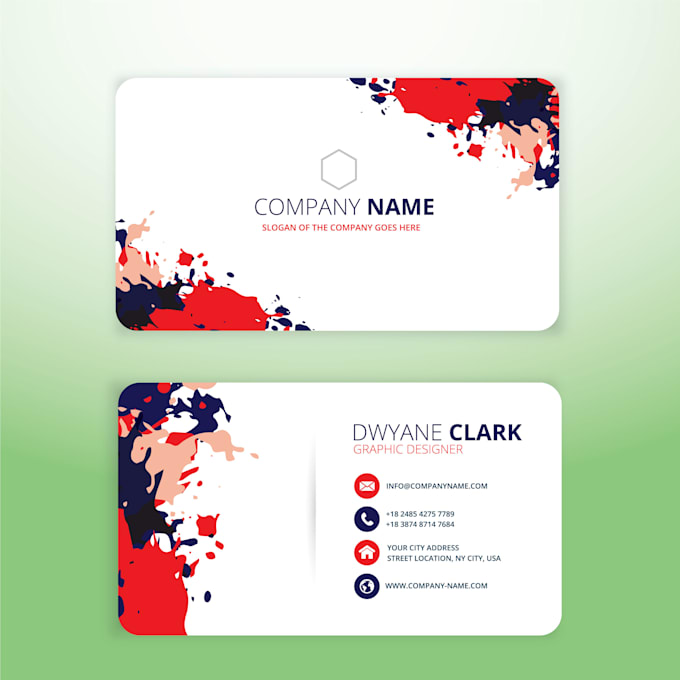 design a unique and creative visiting card