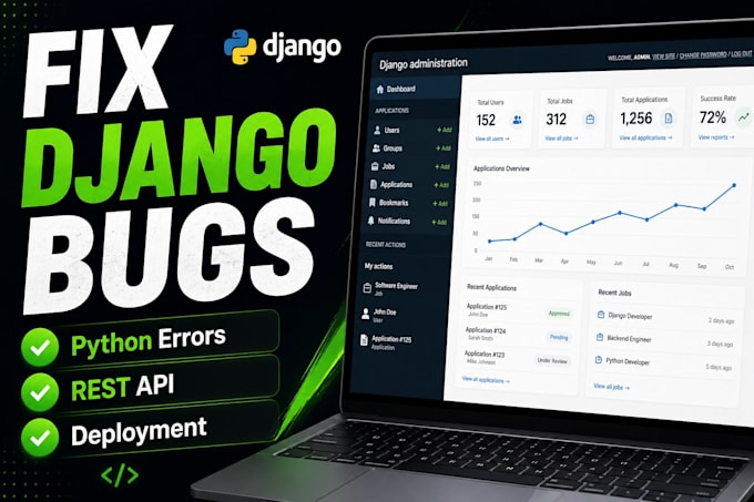 fix django bugs, python errors, and rest API issues