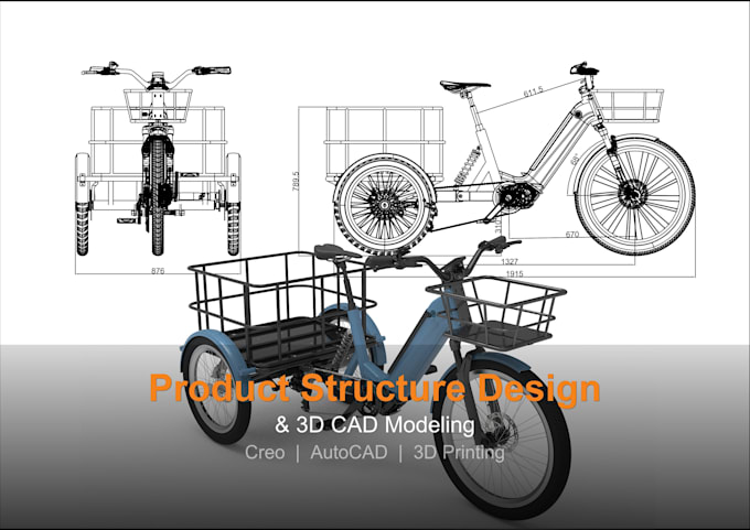 do product structure design, cad modeling and 3d printing