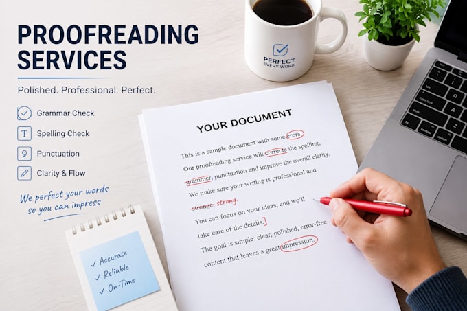 proofreading and editing service for you