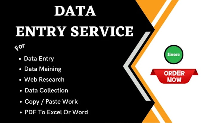 be your expert virtual assistant for data entry typing