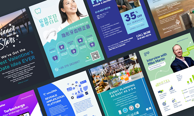 design a professional flyer, one pager, leaflet