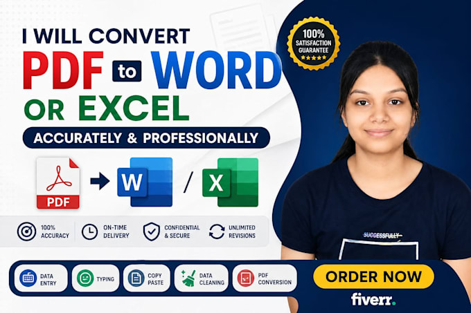 do PDF to word and excel conversion manually