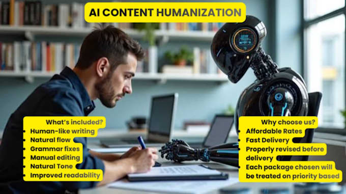 humanize ai content into natural engaging human written text