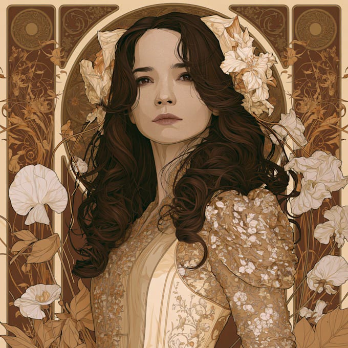 draw anything in art nouveau style