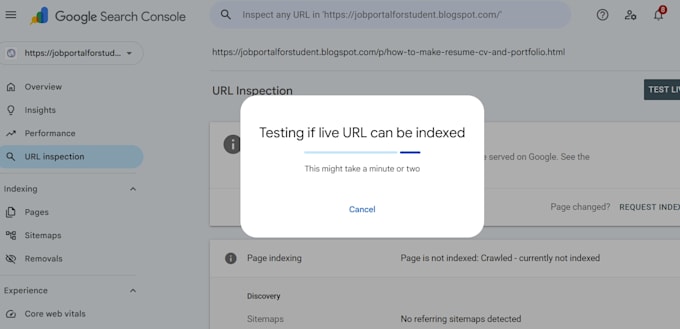 google search console errors and indexing issues