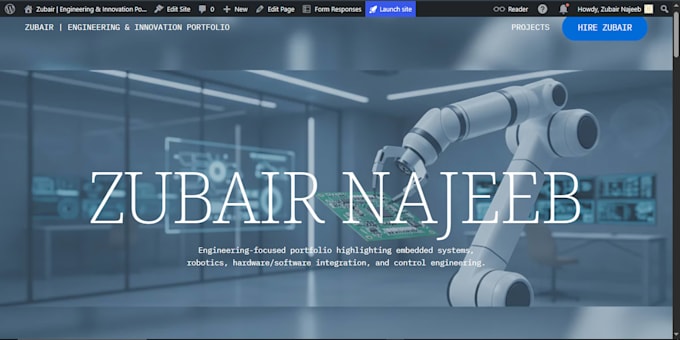 design a professional website on wordpress using elementor