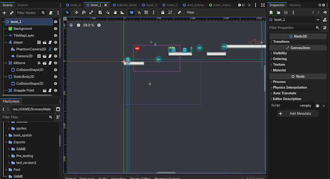 prototype game mechanics for your godot game