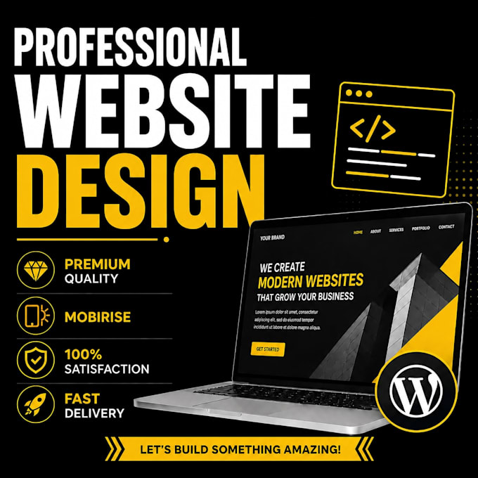 build custom HTML CSS js website design for your business
