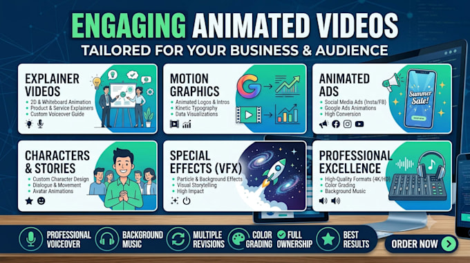 create animated videos and motion graphics