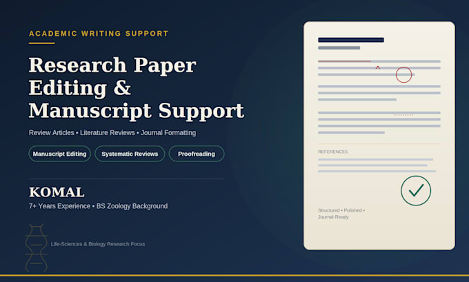 edit and write your journal articles, peer review, and scientific paper