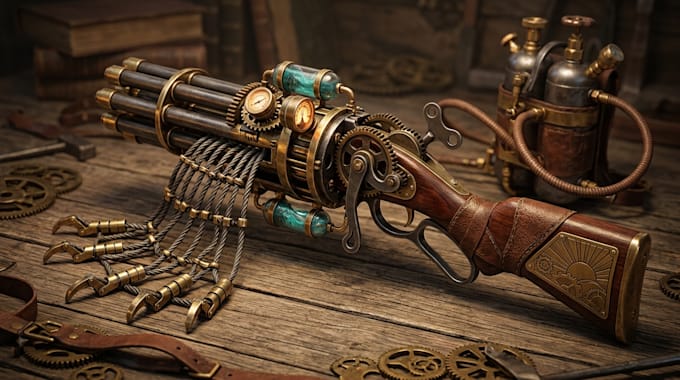 design unique weapons illustrations