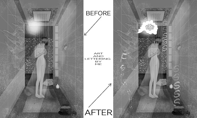 do lettering and sfx for manga, webtoon or comic