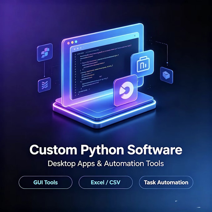 build a custom python desktop app or automation tool