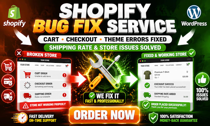 fix shopify cart checkout soid out theme errors shopify bugs fix shipping rates