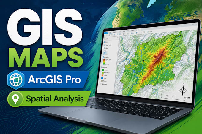 create professional gis maps and spatial data visualization using arcgis pro
