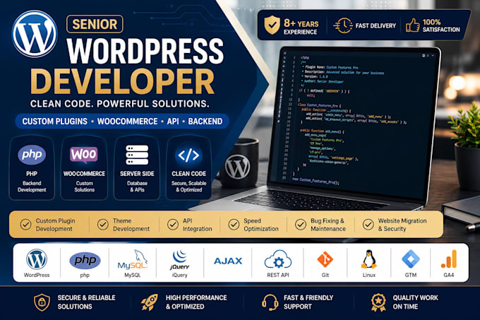 develop custom wordpress plugins and woocommerce solutions