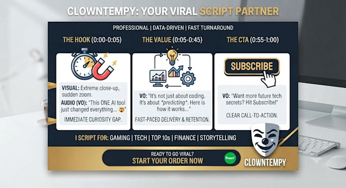 write viral youtube shorts scripts and tiktok video scripts