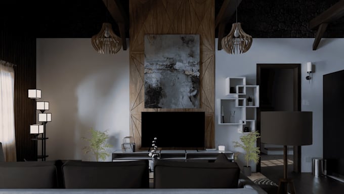 interior visualize the place you live or work in