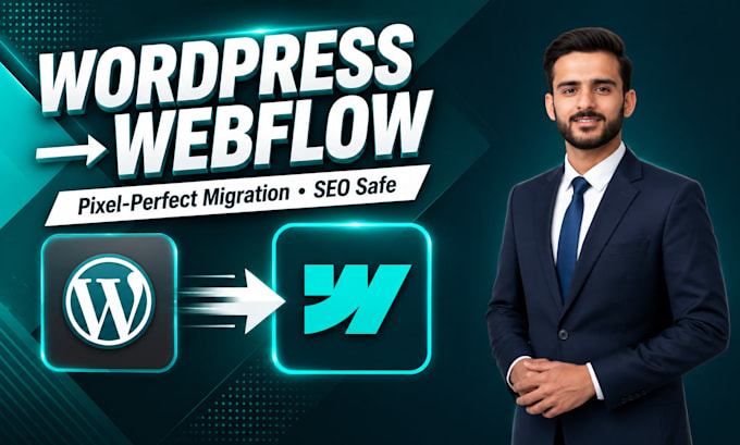 migrate your wordpress website to webflow with pixel perfect design