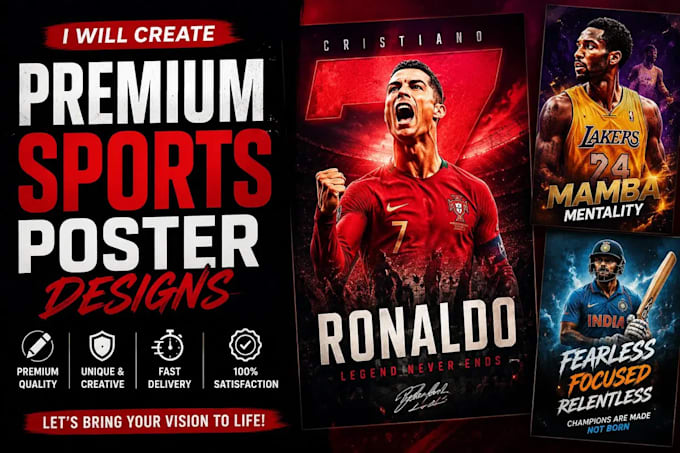 create premium sports poster designs