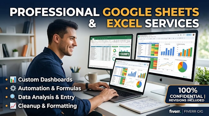 design custom google sheets spreadsheets and automated dashboards