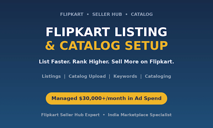 create and optimize your flipkart product listings and catalog