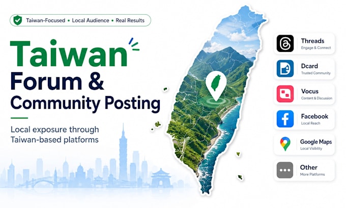publish taiwan forum and community posts for local exposure