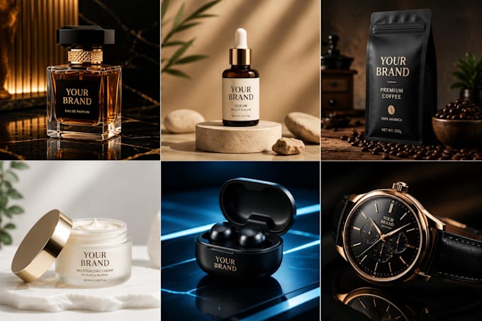 realistic product photography and mockup by using ai