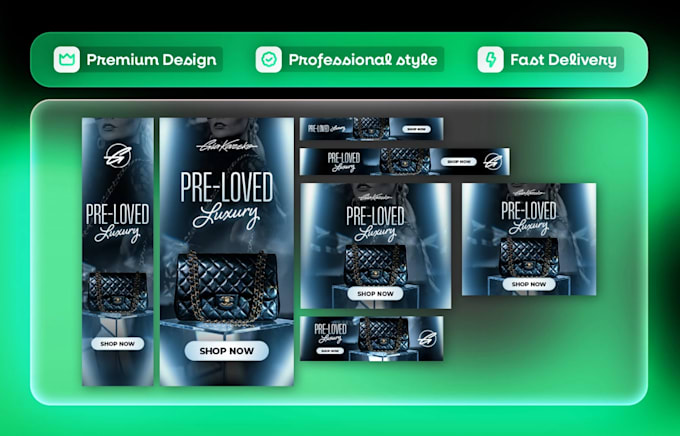 design professional and modern banner ads