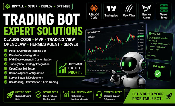 install trading bot claude code mvp trading view openclaw hermes agent server