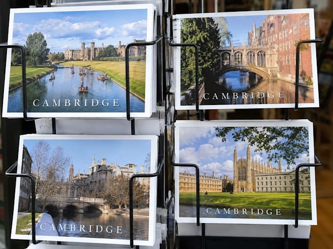 write and send a personalized postcard from cambridge UK