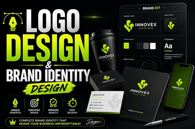 design logo and brand identity kit