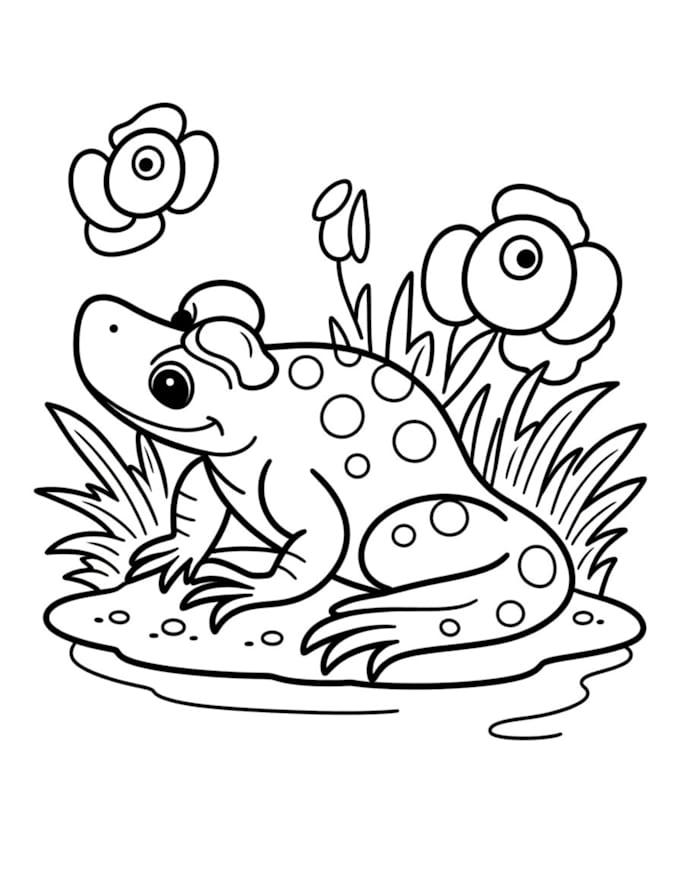 make digital coloring book pages for children