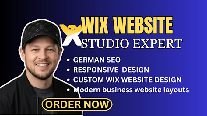 design wix studio website in german, wix website redesign or development wix seo
