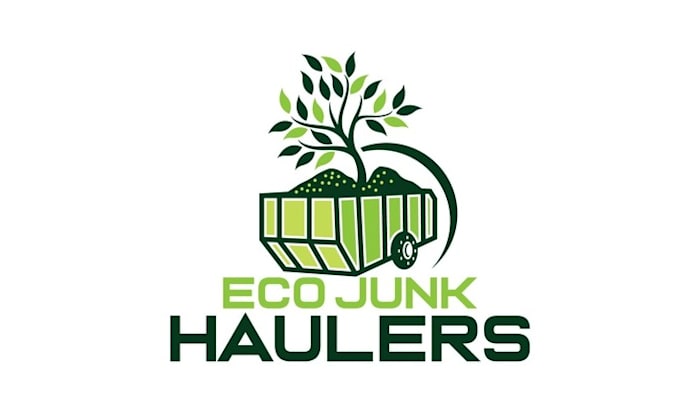design minimalist eco friendly junk removal logo