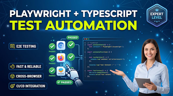 build a playwright automation test suite in typescript