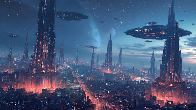 concept art for science fiction