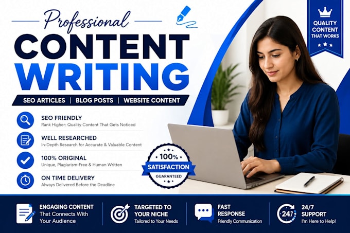 write professional SEO blog posts, articles and website content