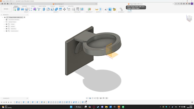 do professional 3d modeling and cad design in fusion360