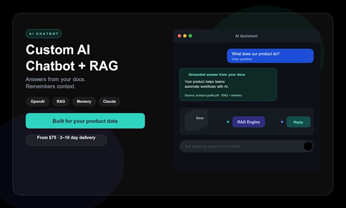 build a custom ai chatbot with rag and memory for your app