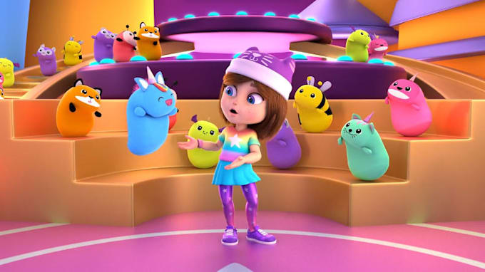 design quality 3d cartoon animation for kids