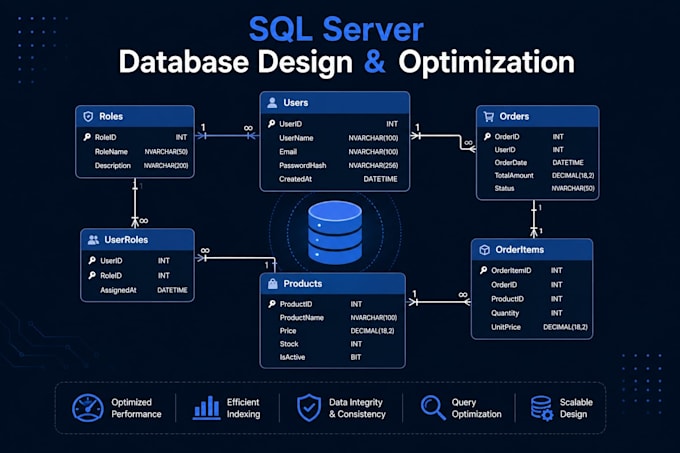 design, optimize, and troubleshoot your sql server database