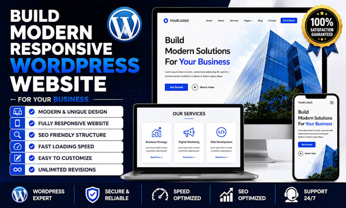 design a SEO friendly wordpress website for your small business