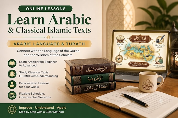 teach arabic grammar and classical islamic texts online