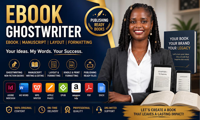 design ebook, ebook cover, formatting, workbook, layout design, kindle PDF