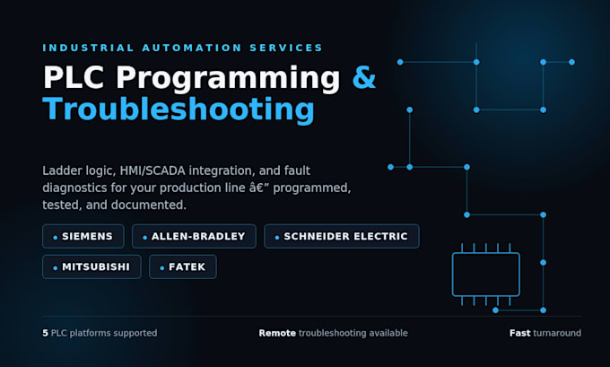 do plc troubleshooting and programming