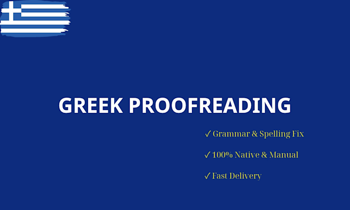professionally proofread and edit your greek text